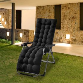 67x22in OR 71x22in Size Options Chaise Lounger Cushion Recliner (Option: 71x22x4in Plus Black) 67x22in OR 71x22in Size Options Chaise Lounger Cushion Recliner (Option: 71x22x4in Plus Black)
